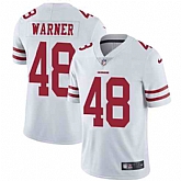 Nike Men & Women & Youth 49ers 48 Fred Warner White NFL Vapor Untouchable Limited Jersey,baseball caps,new era cap wholesale,wholesale hats